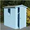 6ft X 4ft (1.79m X 1.19m) - Tongue And Groove -  Apex Workshop - 1 Window - Single Door - 12mm Tongue And Groove Floor And Roof