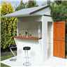 6ft X 4ft (1.79m X 1.19m) - Premier Garden Bar And Store  - 12mm Walls - Roof - Floor
