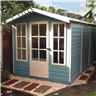 10ft X 7ft (2.97m X 2.05m) - Premier Wooden Summerhouse - Single Doors - 12mm T&g Walls - Floor - Roof