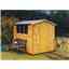 4ft X 6ft (1.89m X 1.33m) - Tongue And Groove - Apex Shed - 1 Window -  Single Doors - 12mm Tongue And Groove Floor