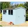 12ft X 8ft (3.59m X 2.39m) - Tongue And Groove - Wooden Apex Workshop - 12mm Tongue And Groove Floor And Roof