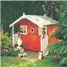 Installed 6ft X 4ft (1.72m X 1.19m) -  Wooden Hobby Playhouse Installation Included