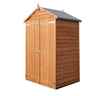 4ft X 3ft (1.21m X 0.96m) - Windowless - Pressure Treated - Overlap Shed - Double Doors - Apex Roof