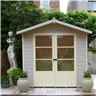 7ft X 5ft (1.98m X 1.61m) - Premier Pressure Treated Wooden Summerhouse - 12mm T&g Walls & Floor