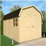 11ft X 8ft Dutch Barn - Double Doors - 19mm Tongue And Groove Walls And Floor - 1 Window