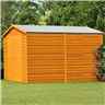 10ft X 10ft Windowless Dip Treated Overlap Apex Wooden Garden Shed With Double Doors