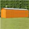 Installed 20ft X 10ft (6.05m X 2.99m) Windowless Dip Treated Overlap Apex Wooden Garden Shed With Double Doors (11mm Solid Osb Floor) Installation Included