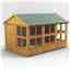 12ft x 8ft Premium Tongue and Groove Apex Potting Shed - Single Door - 16 Windows - 12mm Tongue and Groove Floor and Roof