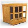 6ft x 6ft Premium Tongue and Groove Pent Potting Shed - Single Door - 10 Windows - 12mm Tongue and Groove Floor and Roof