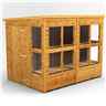 8ft x 6ft Premium Tongue and Groove Pent Potting Shed - Single Door - 12 Windows - 12mm Tongue and Groove Floor and Roof