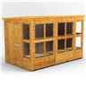 10ft x 6ft Premium Tongue and Groove Pent Potting Shed - Single Door - 14 Windows - 12mm Tongue and Groove Floor and Roof