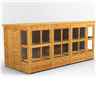 14ft x 6ft Premium Tongue and Groove Pent Potting Shed - Single Door - 18 Windows - 12mm Tongue and Groove Floor and Roof