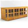 16ft x 6ft Premium Tongue and Groove Pent Potting Shed - Single Door - 20 Windows - 12mm Tongue and Groove Floor and Roof