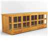 18ft x 6ft Premium Tongue and Groove Pent Potting Shed - Single Doors - 22 Windows - 12mm Tongue and Groove Floor and Roof