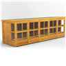 20ft x 6ft Premium Tongue and Groove Pent Potting Shed - Single Doors - 24 Windows - 12mm Tongue and Groove Floor and Roof