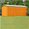 15ft X 10ft  (4.52m X 2.99m) - Windowless  Dip Treated Overlap - Apex Wooden Garden Shed - Double Doors