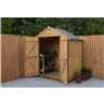 4ft X 6ft (1.3m X 1.8m) Overlap Apex Security Shed With Double Doors - Windowless - Modular - *double Doors Are On The 6ft Side
