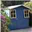 7ft X 7ft (2.05m X 1.98m) - Tongue & Groove - Apex Garden Shed - 2 Windows - Single Door - 12mm Tongue And Groove Floor