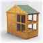 4ft x 8ft Premium Tongue and Groove Apex Potting Shed - Single Door - 8 Windows - 12mm Tongue and Groove Floor and Roof	