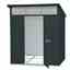 6ft X 5ft Heavy Duty Apex Metal Shed - Anthracite Grey
