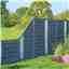 6 X 6 Painted Grey Screen Panel With Translucent Infill - Minimum Order Of 3 Panels