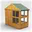 4ft x 8ft Premium Tongue and Groove Apex Potting Shed - Double Door - 12 Windows - 12mm Tongue and Groove Floor and Roof	
