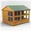 10ft x 8ft Premium Tongue and Groove Apex Potting Shed - Double Door - 18 Windows - 12mm Tongue and Groove Floor and Roof	