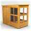 4ft x 8ft Premium Tongue and Groove Pent Potting Shed - Double Door - 12 Windows - 12mm Tongue and Groove Floor and Roof