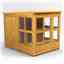 6ft x 8ft Premium Tongue And Groove Pent Potting Shed - Single Door - 14 Windows - 12mm Tongue And Groove Floor And Roof