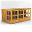 14ft x 8ft Premium Tongue and Groove Pent Potting Shed - Double Door - 22 Windows - 12mm Tongue and Groove Floor and Roof	