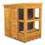 4ft x 6ft Premium Tongue and Groove Pent Potting Shed - Double Doors - 8 Windows - 12mm Tongue and Groove Floor and Roof