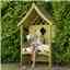 3ft X 4ft Stowe Pressure Treated Wooden Seat Arbour