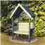 4ft X 2ft Stowe Pressure Treated Wooden Seat Open Back Arbour