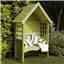 4ft X 2ft Stowe Pressure Treated Wooden Seat Trellis Side Arbour