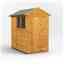 6ft x 4ft Overlap Apex Shed - Single Door - 2 Windows - 12mm Tongue and Groove Floor and Roof