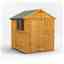 6ft x 6ft Overlap Apex Shed - Single Door - 2 Windows - 12mm Tongue and Groove Floor and Roof