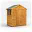 4ft x 6ft Overlap Apex Shed - Double Doors - 2 Windows - 12mm Tongue and Groove Floor and Roof