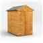 6ft x 4ft Overlap Apex Shed - Double Doors - 12mm Tongue and Groove Floor and Roof
