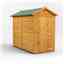 8ft x 4ft Overlap Apex Shed - Single Door - 12mm Tongue and Groove Floor and Roof