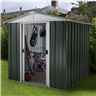 Yardmaster 6ft 1 X 4ft 1 Geyz Apex Metal Shed With Free Anchor Kit (1.86m X 1.25m)