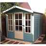 7ft X 7ft (2.05m X 1.98m) - Premier Wooden Summerhouse - Single Door - 12mm T&g Walls - Floor - Roof
