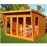 10ft X 8ft (3.06m X 2.39m) - Premier Wooden Summerhouse - Double Doors - 12mm T&g Walls & Floor