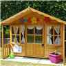 6ft X 6ft (1.79m X 1.19m) - Stowe Playhouse - 12mm Tongue & Groove - 2 Opening Windows - Single Door - Apex Roof