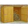 6ft X 2ft  (1.85m X 0.63m) - Tongue & Groove - Pent Bike Store - Double Doors - No Floor