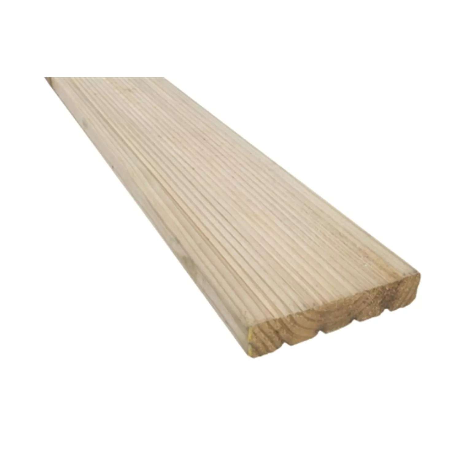 Pack of 5 - 29mm Thick Pressure Treated Timber Decking Board - 124mm (W) x 4800mm (L)