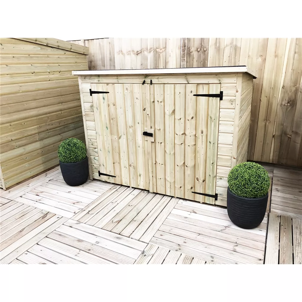 7 x 4 Pressure Treated T&G Bike Store With Double Doors product image
