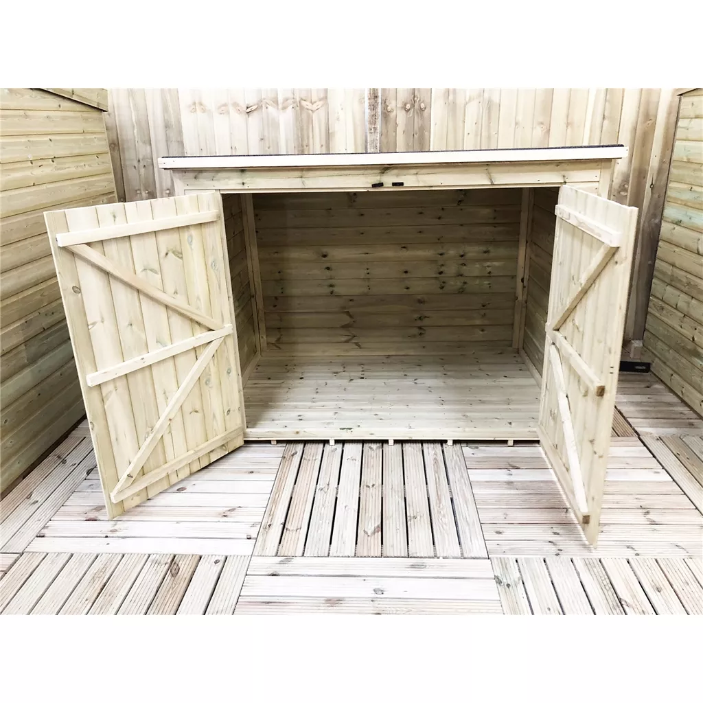 7 x 4 Pressure Treated T&G Bike Store With Double Doors product image