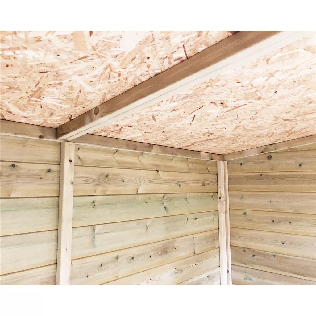 3 x 5 Windowless Pressure Treated T&G Double Doors Apex Shed (low Eaves) product image
