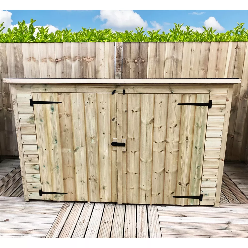 8 x 2 Pressure Treated T&G Bike Store With Double Doors product image
