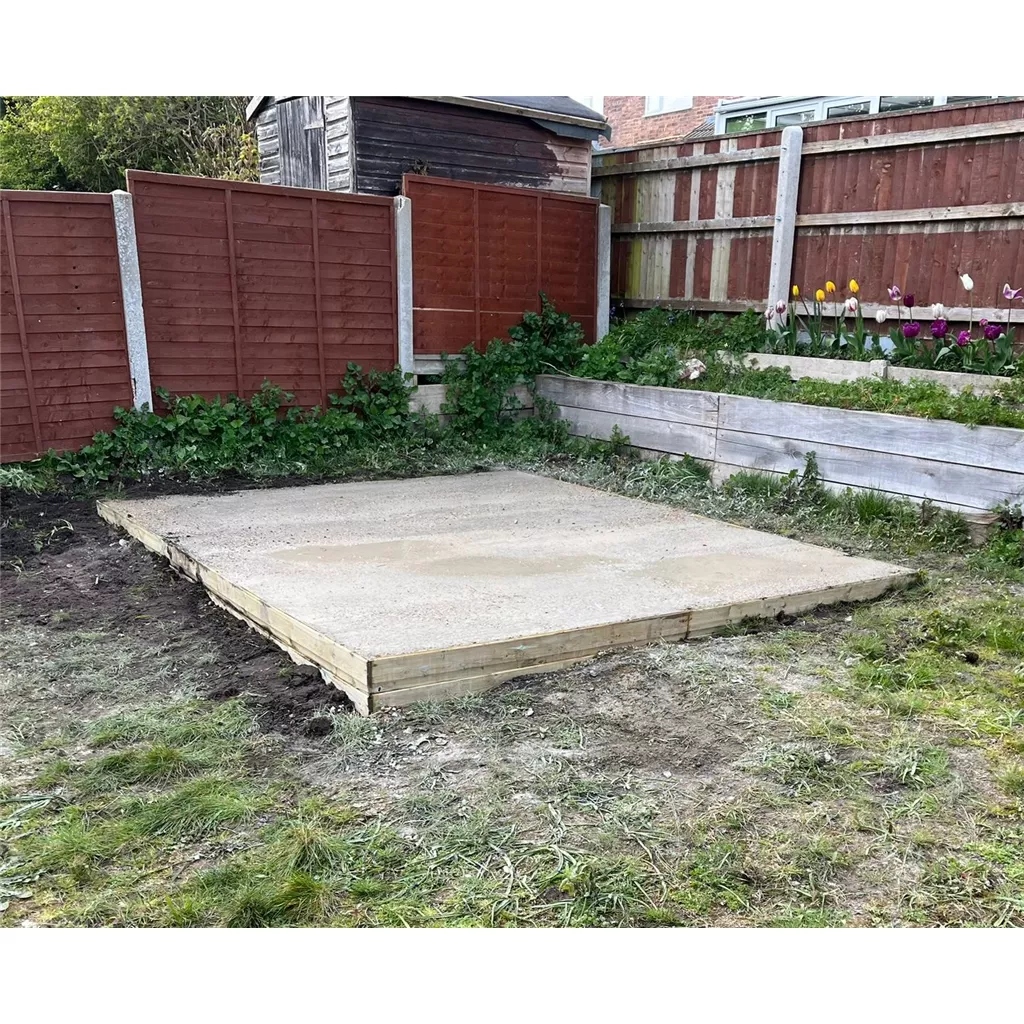 8ft x 6ft Installed Concrete Base product image